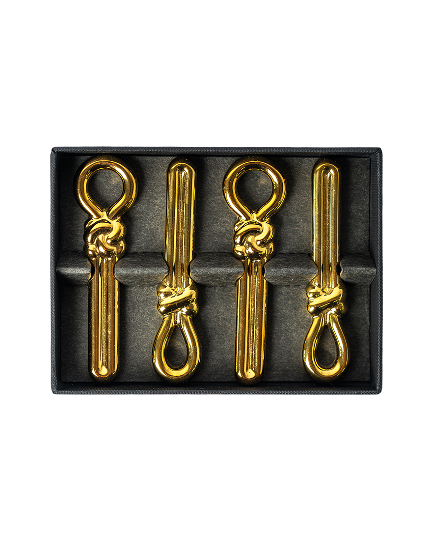 Korean Traditional Knot Cutlery Rest Set (Gold)