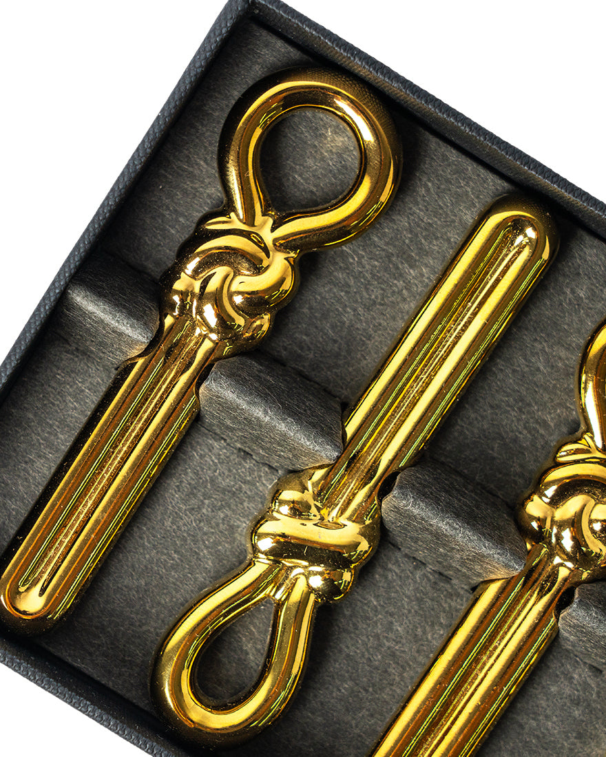 Korean Traditional Knot Cutlery Rest Set (Gold)