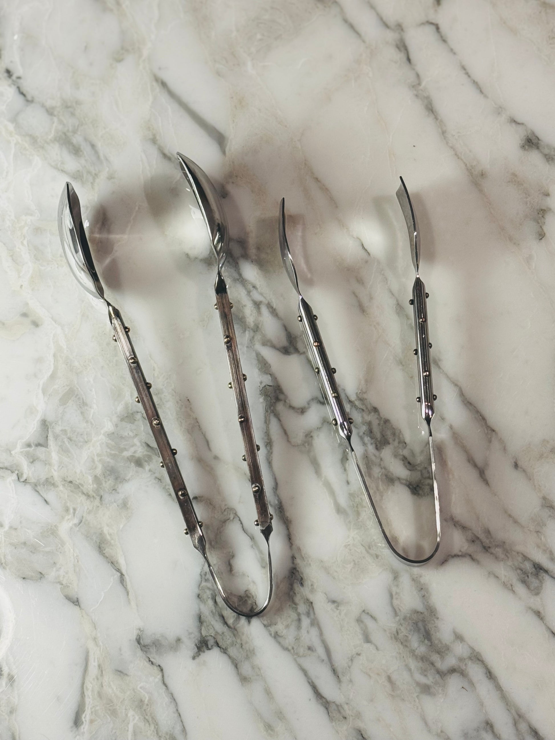 Studded Stainless Tongs (2 Sizes)