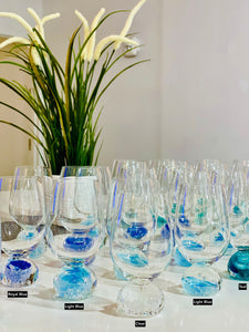 Bell Wine Glass - Light Blue