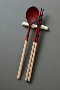 Pastel Ottchil Spoon and Chopsticks Set (Yellow)