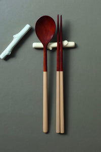 Pastel Ottchil Spoon and Chopsticks Set (Yellow)