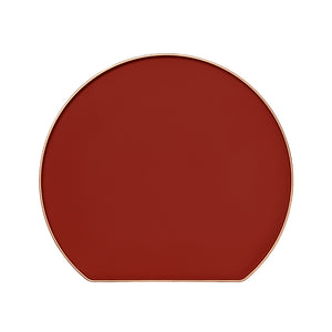 Half Moon Tray - Burgundy Red