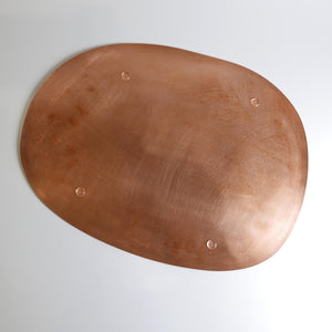 Large Pebble Copper Tray/Mat - Light Celadon
