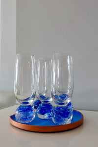 Bell Champagne Glass - Royal Blue