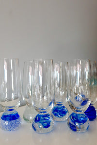 Bell Champagne Glass - Royal Blue