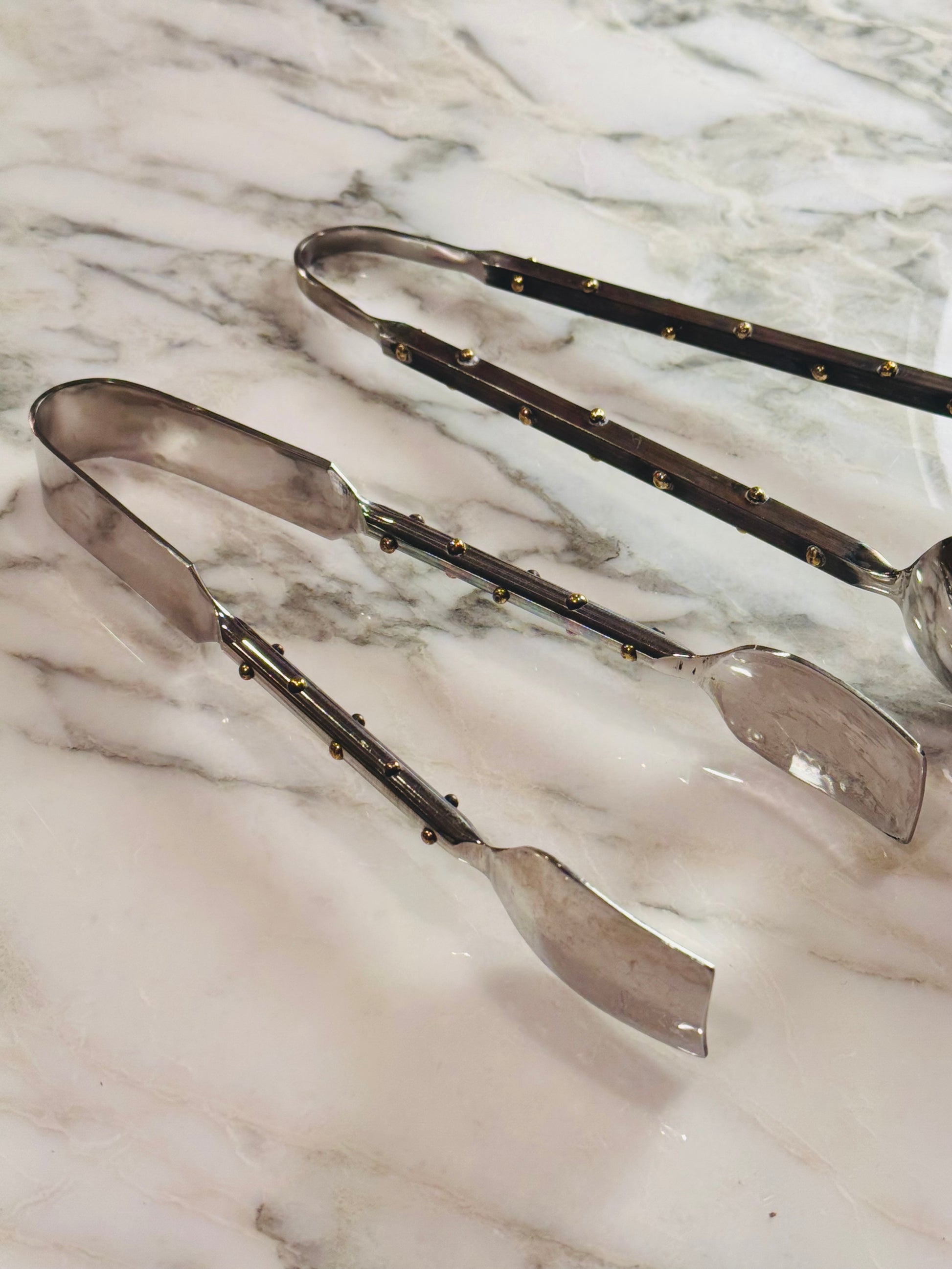 Studded Stainless Tongs (2 Sizes)