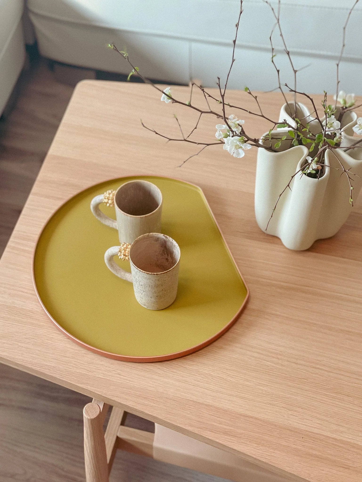 Half Moon Tray - Mustard