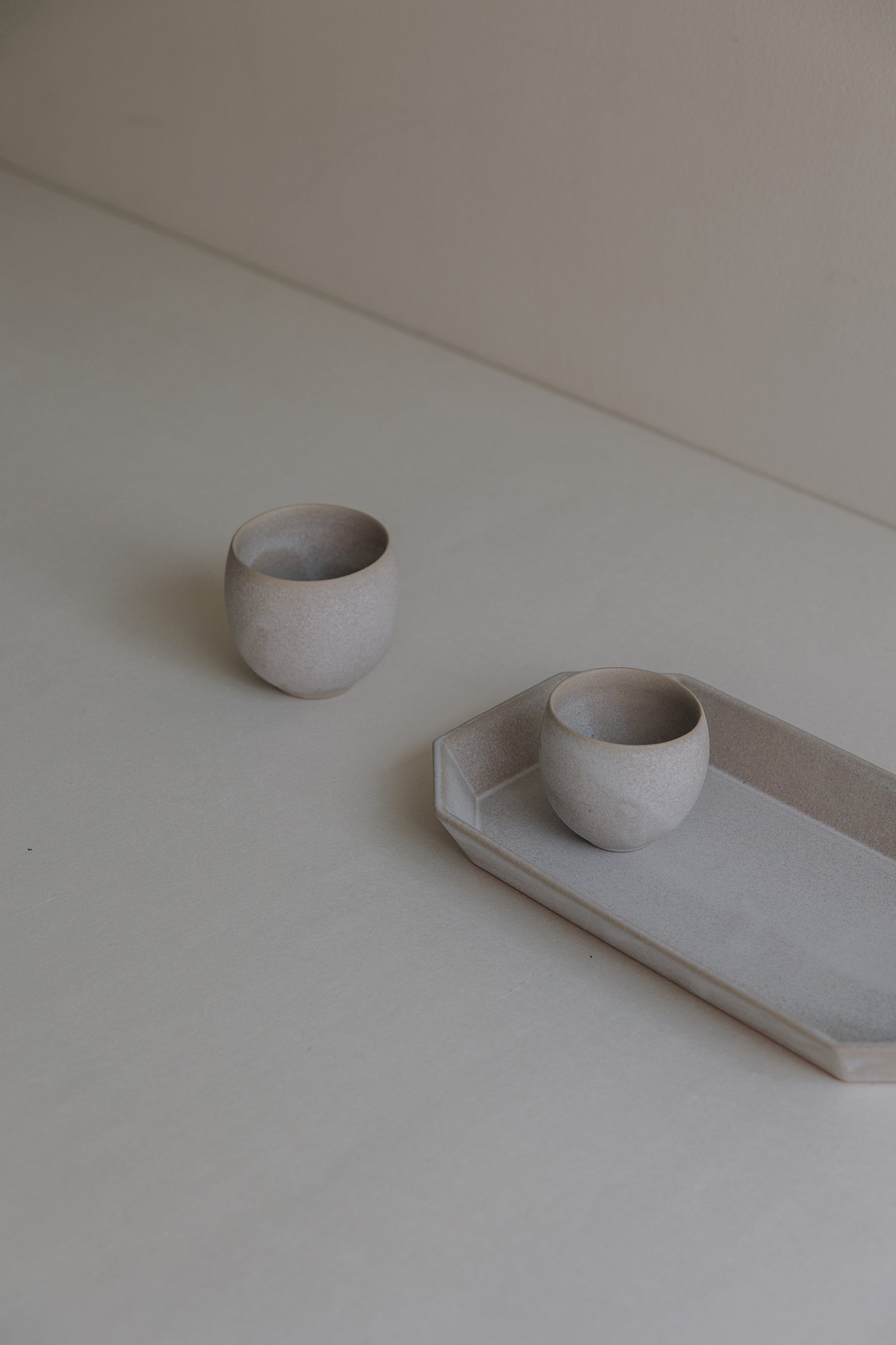 [Archive] Patina U Cup & Saucer (S) - Stone Beige