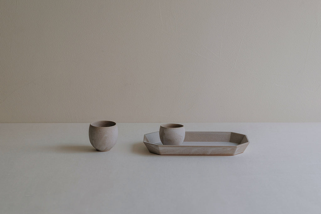 [Archive] Patina U Cup & Saucer (S) - Stone Beige