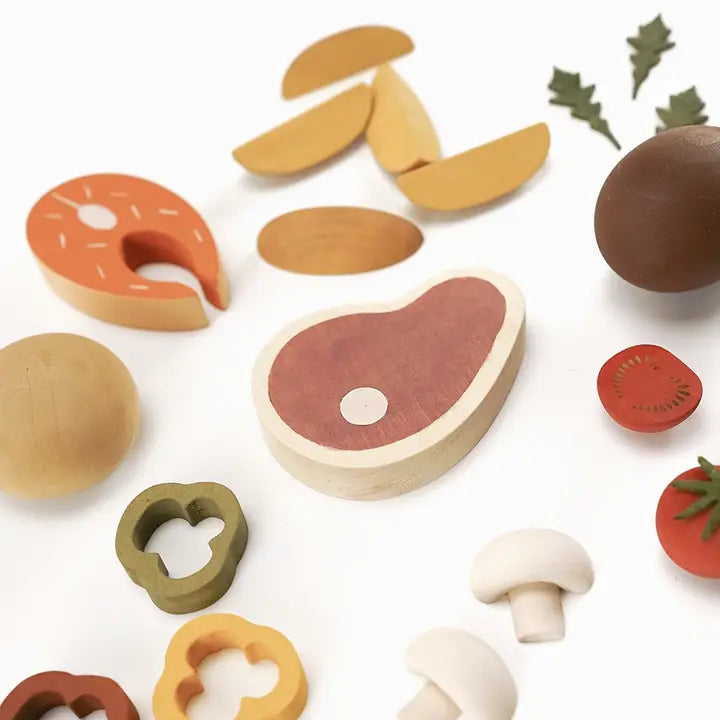 SABO Concept - Wooden Dinner Food Play Set