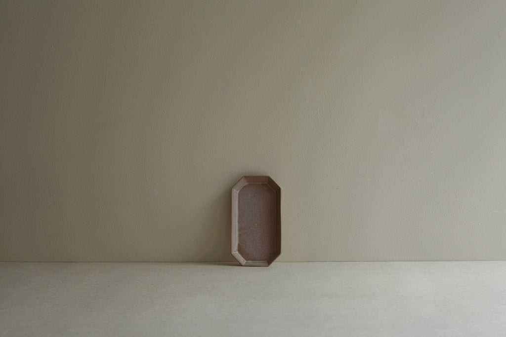 [Archive] Patina Long Octagonal Plate (S) - Stone Beige