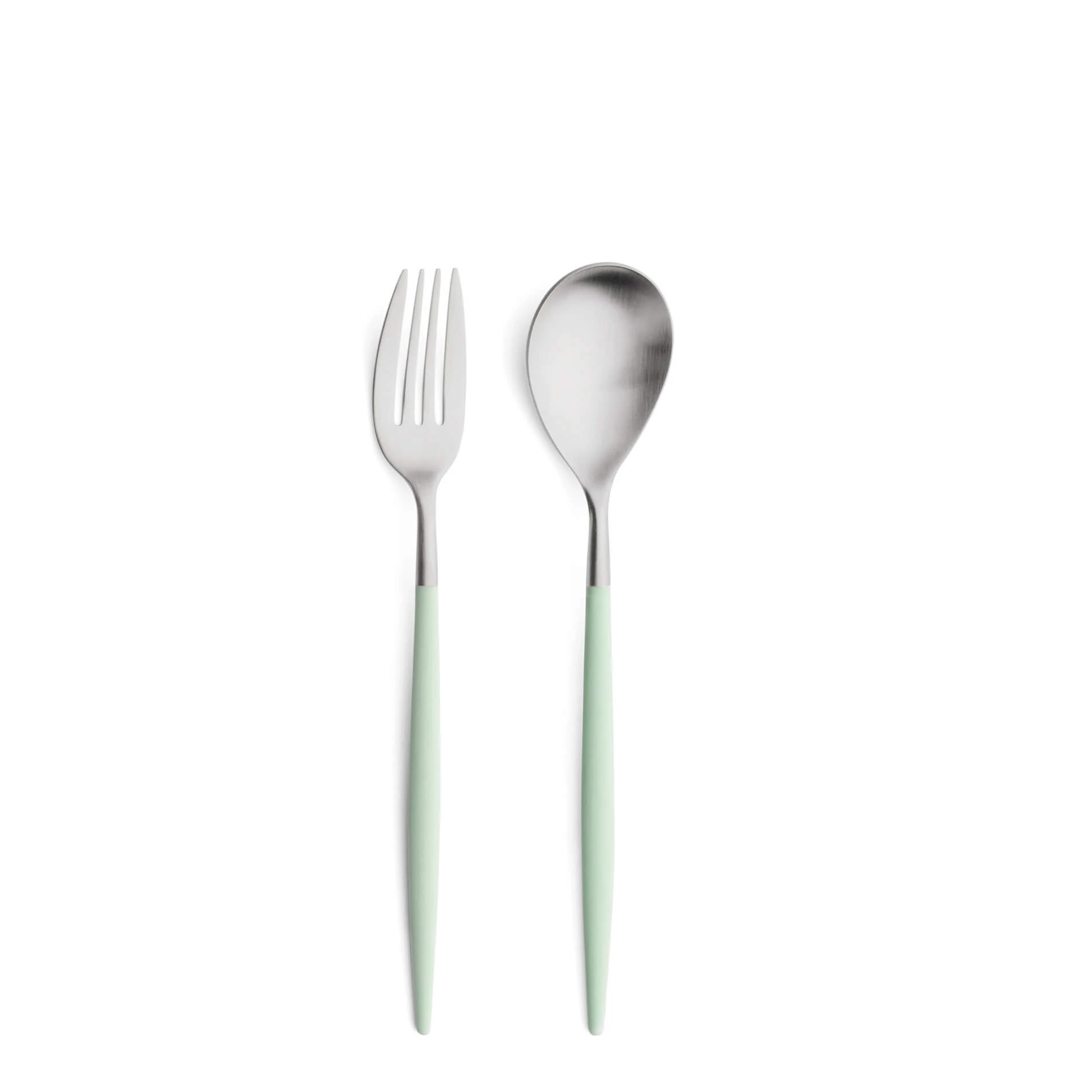 Mio Silver 2-Piece Dessert Set (Celadon)