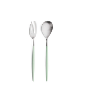 Mio Silver 2-Piece Dessert Set (Celadon)