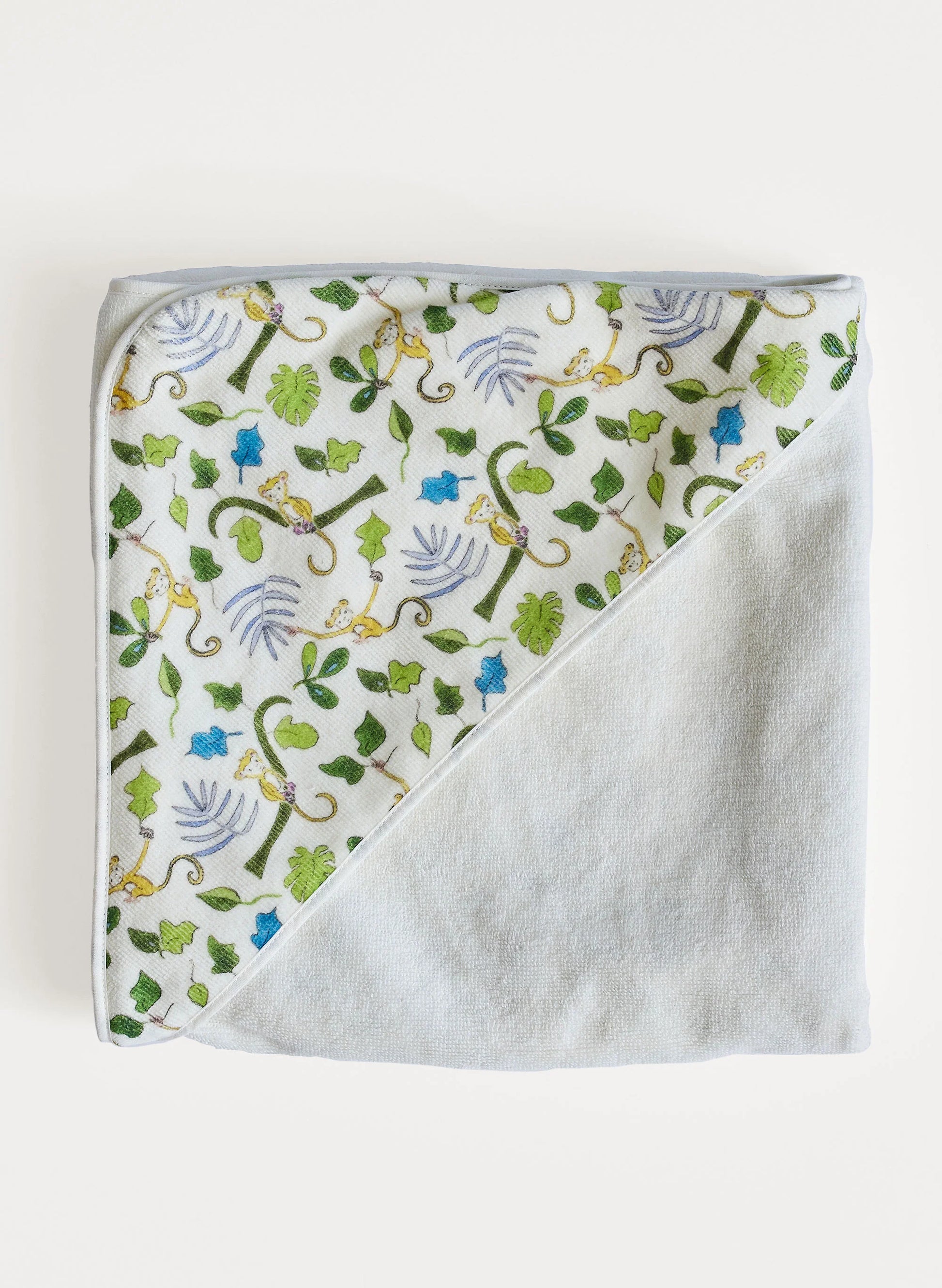 Timo & Violet - Hooded Bath Towel (Happy Monkey)