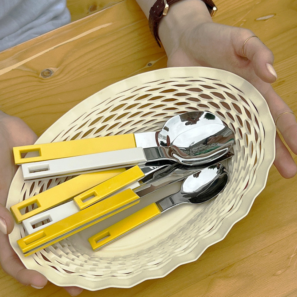 [Archive] Block Cutlery - White