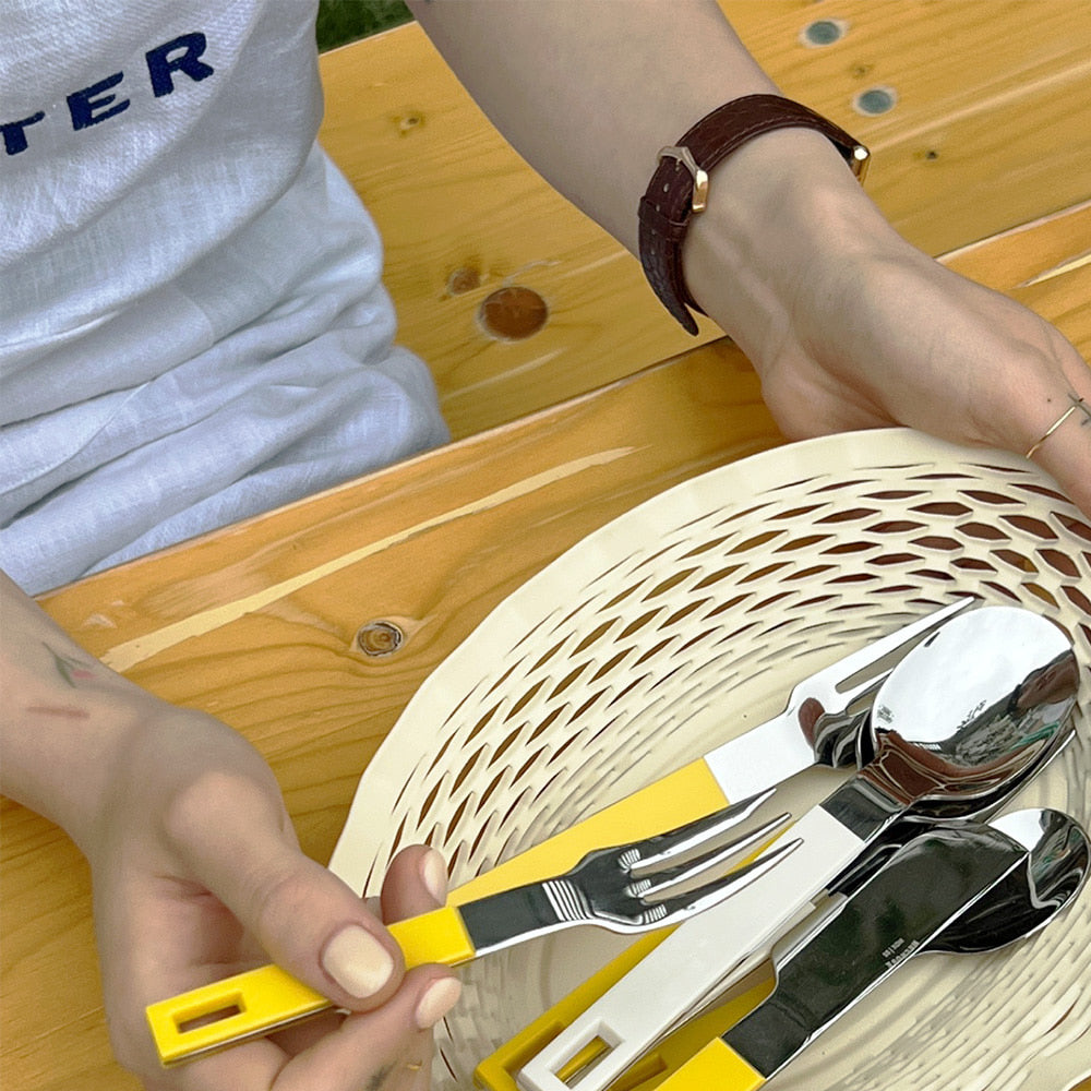 [Archive] Block Cutlery - Yellow