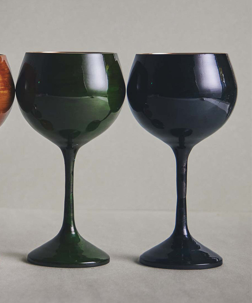 [Archive] Mahogany Wine Glass (Blue)