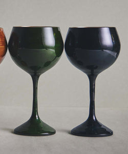 Mahogany Wine Glass (Blue)