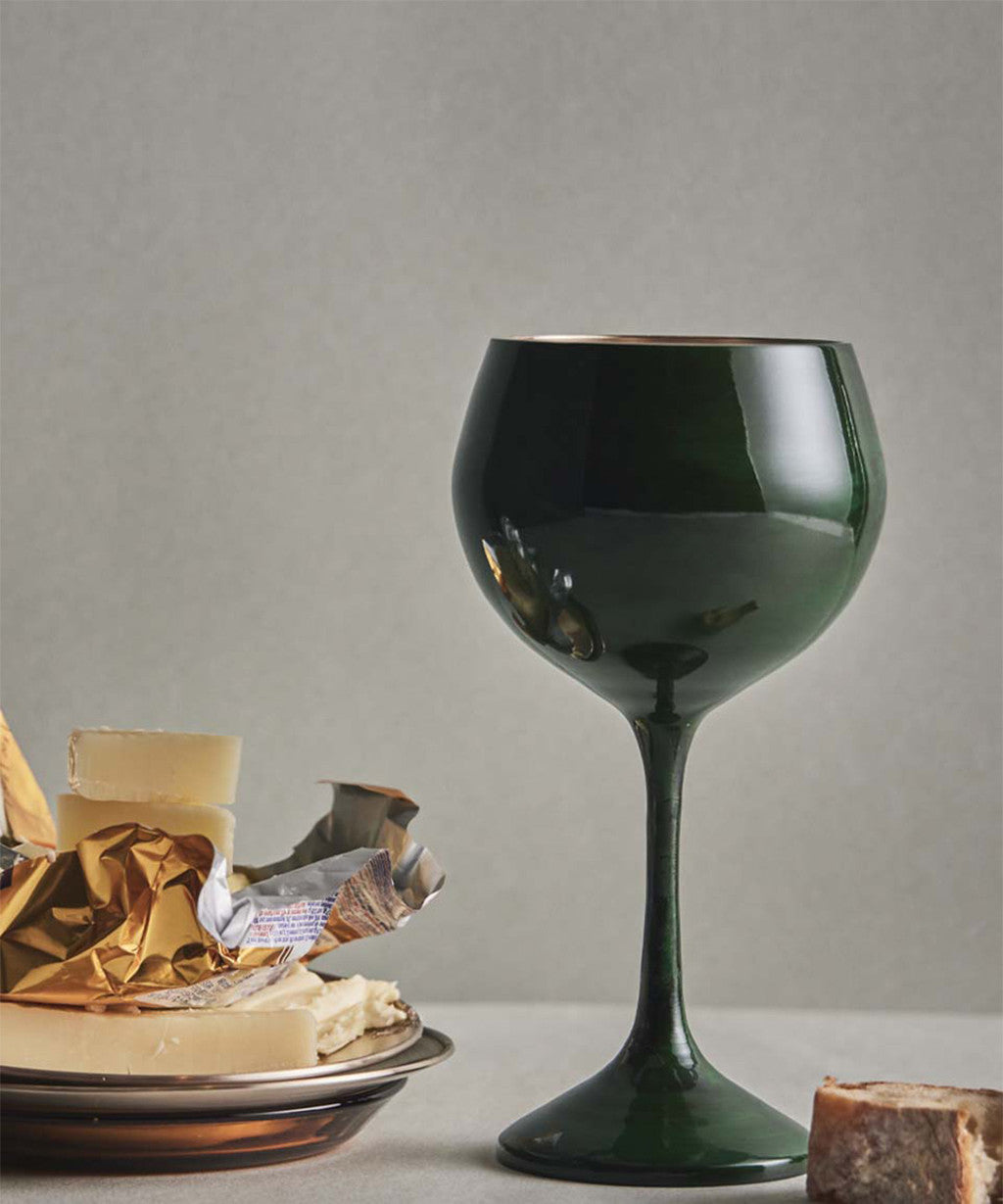 [Archive] Mahogany Wine Glass (Green)