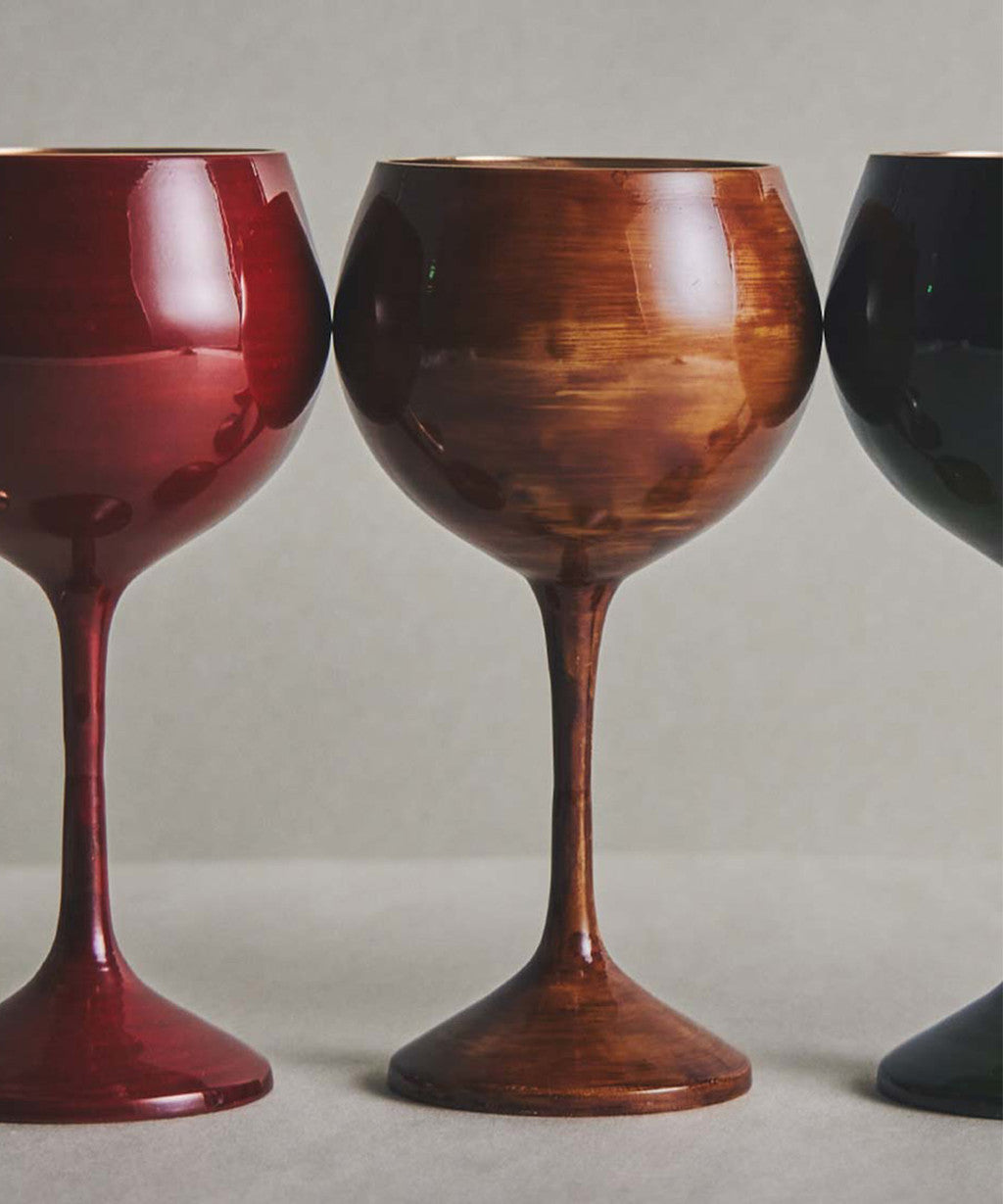 [Archive] Mahogany Wine Glass (Red)
