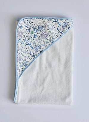 Hooded Bath Towel (Blue Coral Reef)
