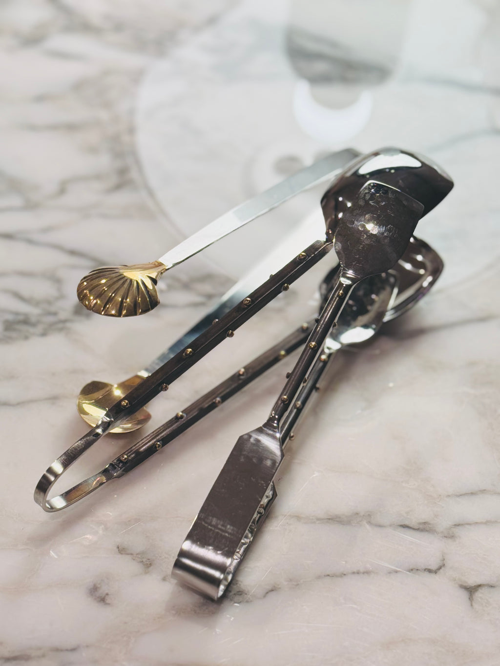 Studded Stainless Tongs (2 Sizes)