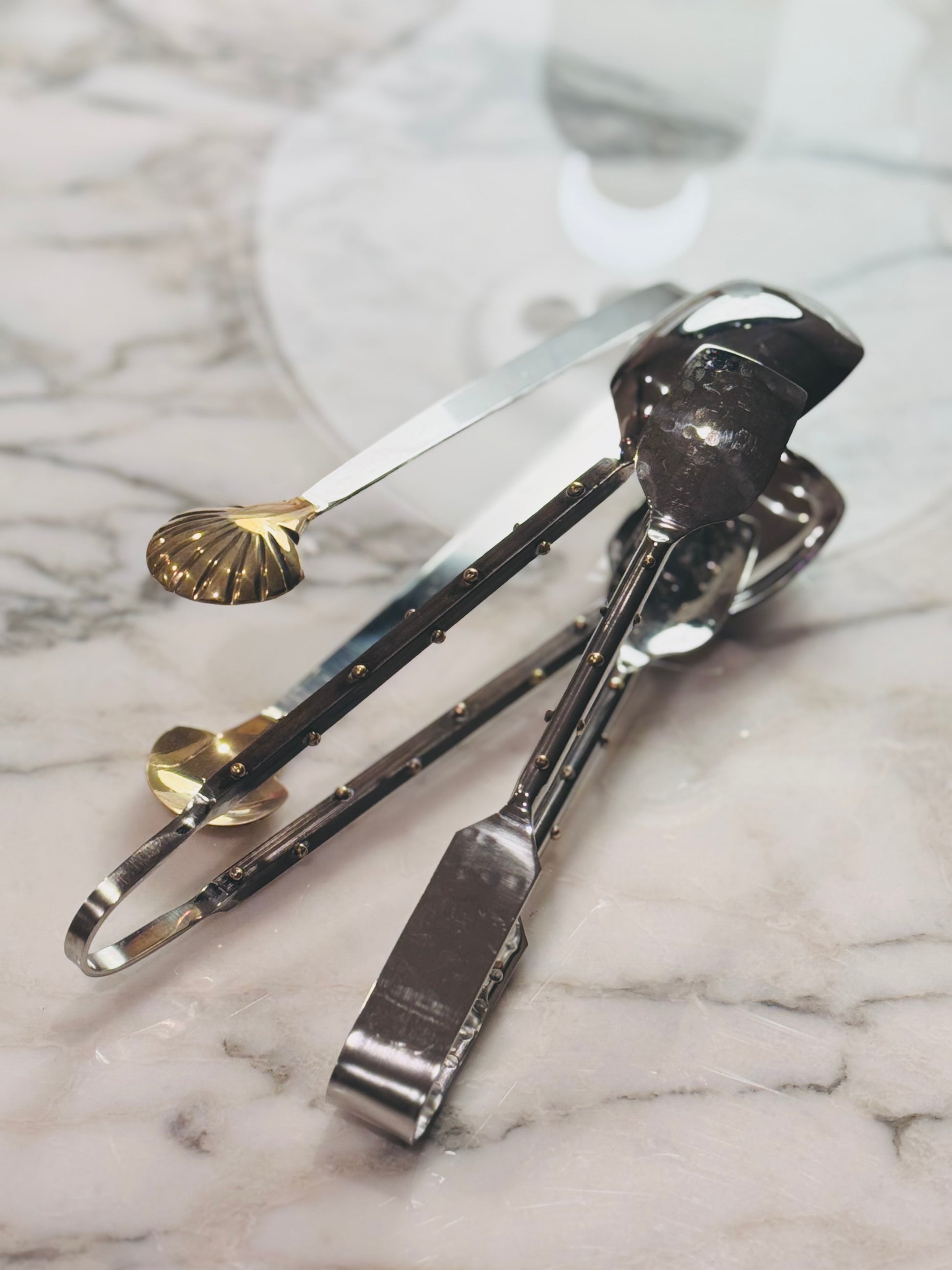 Studded Stainless Tongs (2 Sizes)