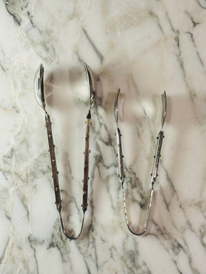 Studded Stainless Tongs (2 Sizes)