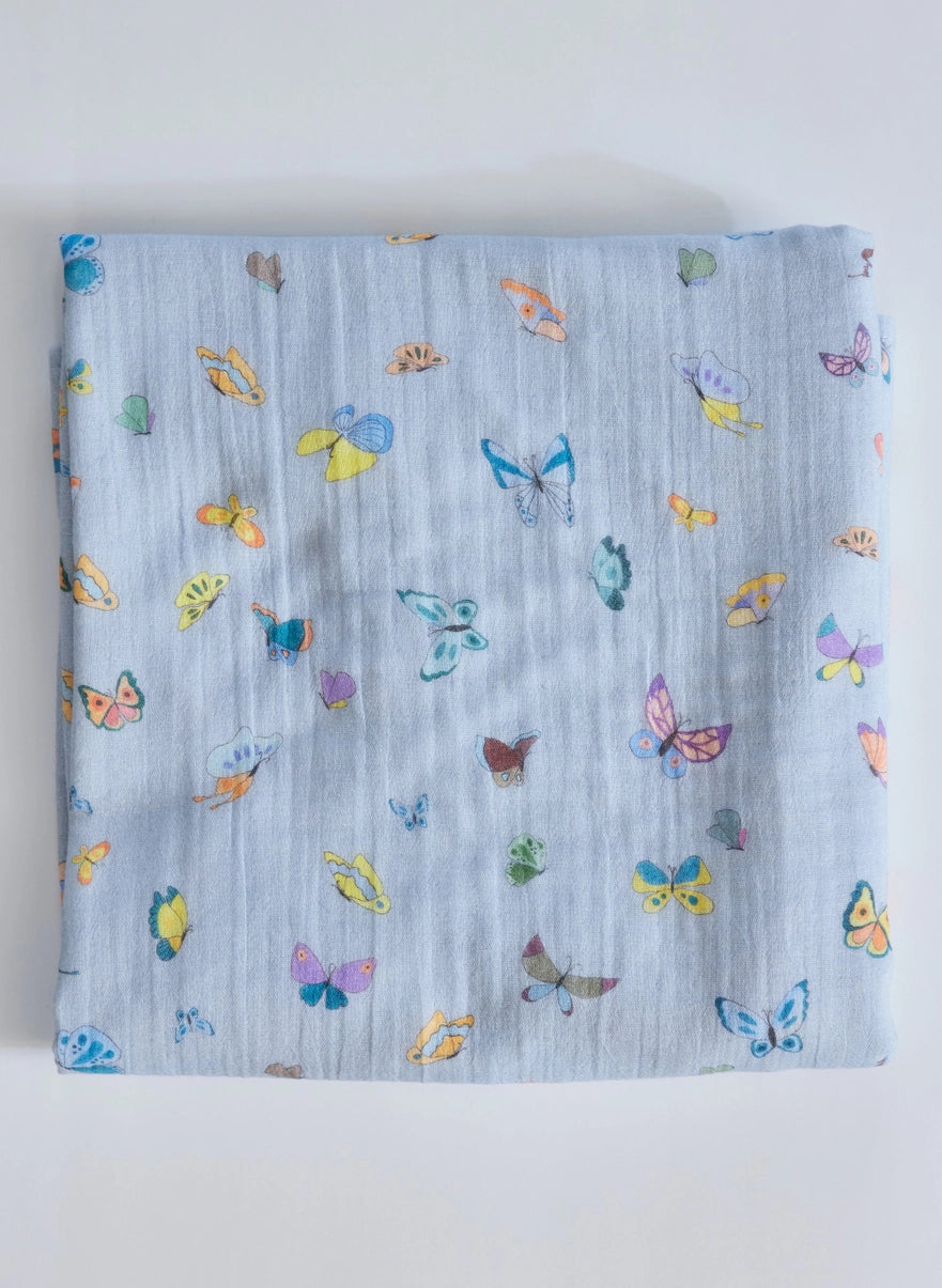 [Archive] Timo & Violet - Shawl Blanket (Blue Madame Butterfly)