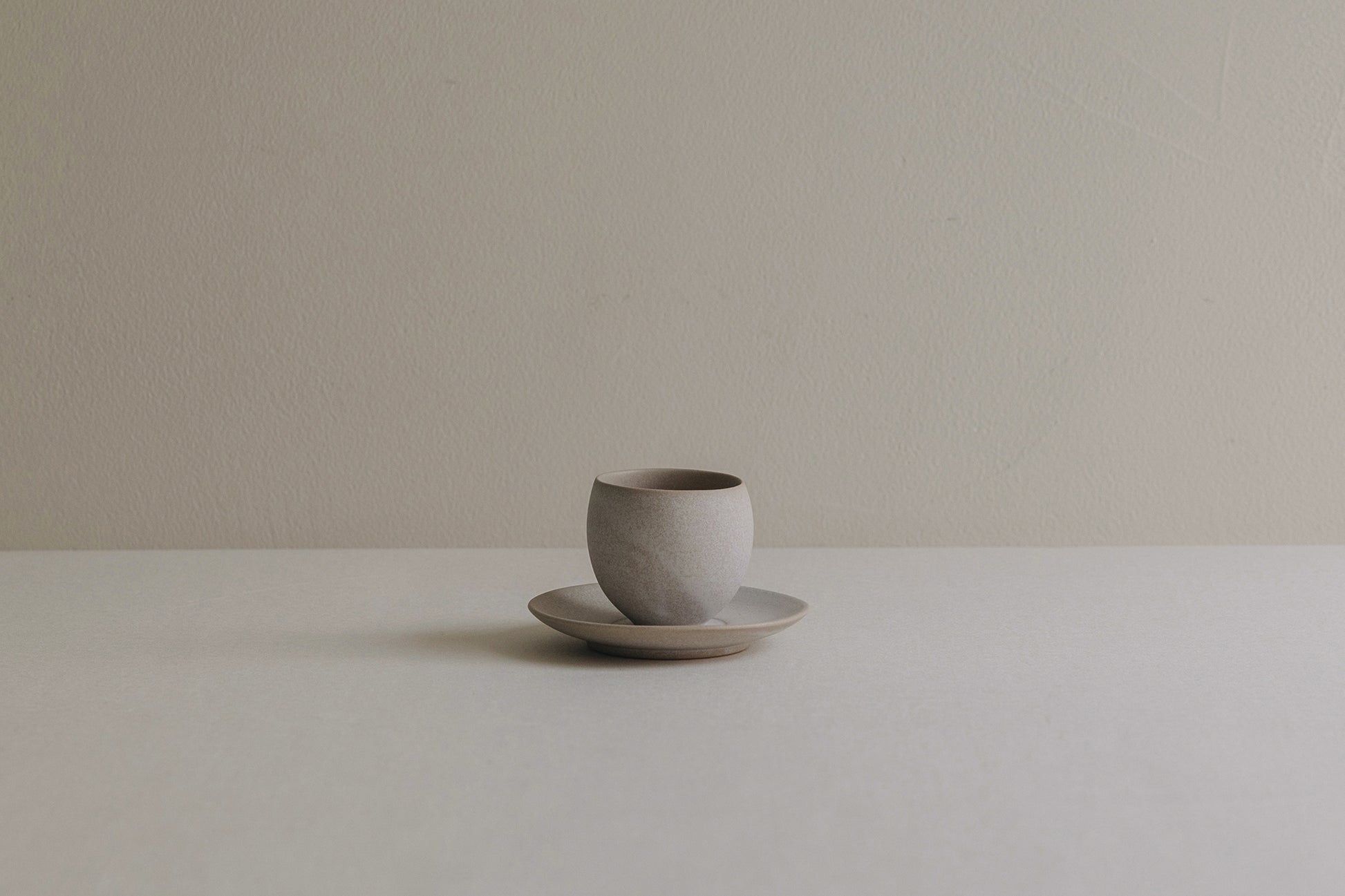 [Archive] Patina U Cup & Saucer (S) - Stone Beige