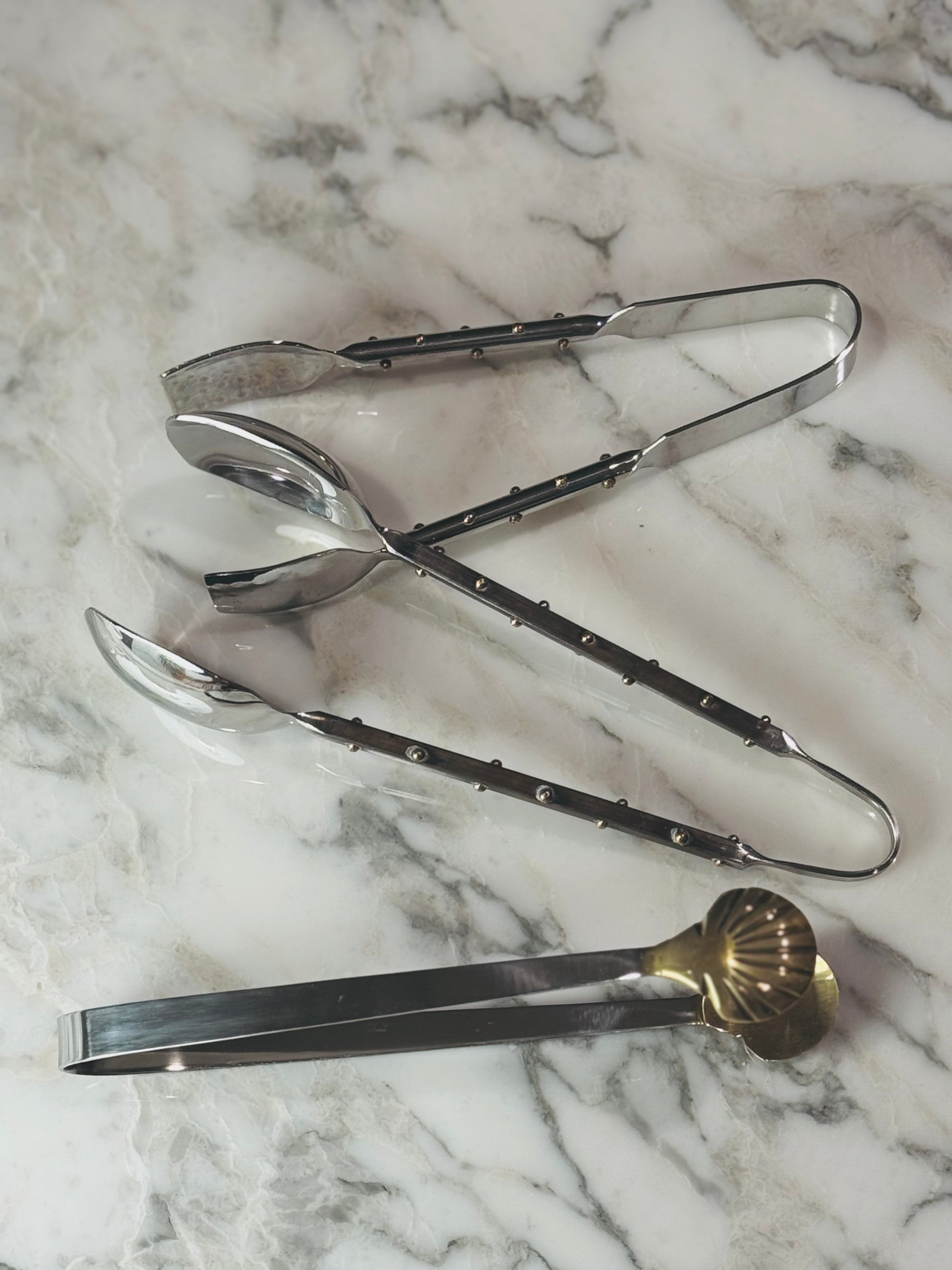 Studded Stainless Tongs (2 Sizes)