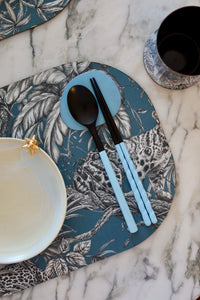 Pebble Cutlery Rest/Coaster - Jasmine Blue