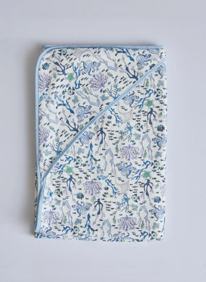 Hooded Bath Towel (Blue Coral Reef)