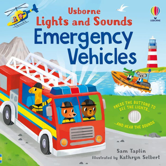 [Archive] Usborne Sound Books - Emergency Vehicles Sounds & Lights [Theo's Favorite]