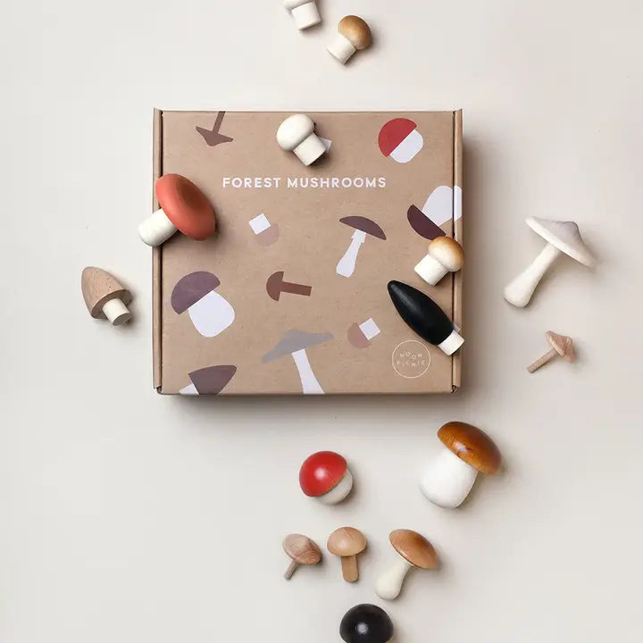 Moon Picnic - Mushrooms Wooden Toys
