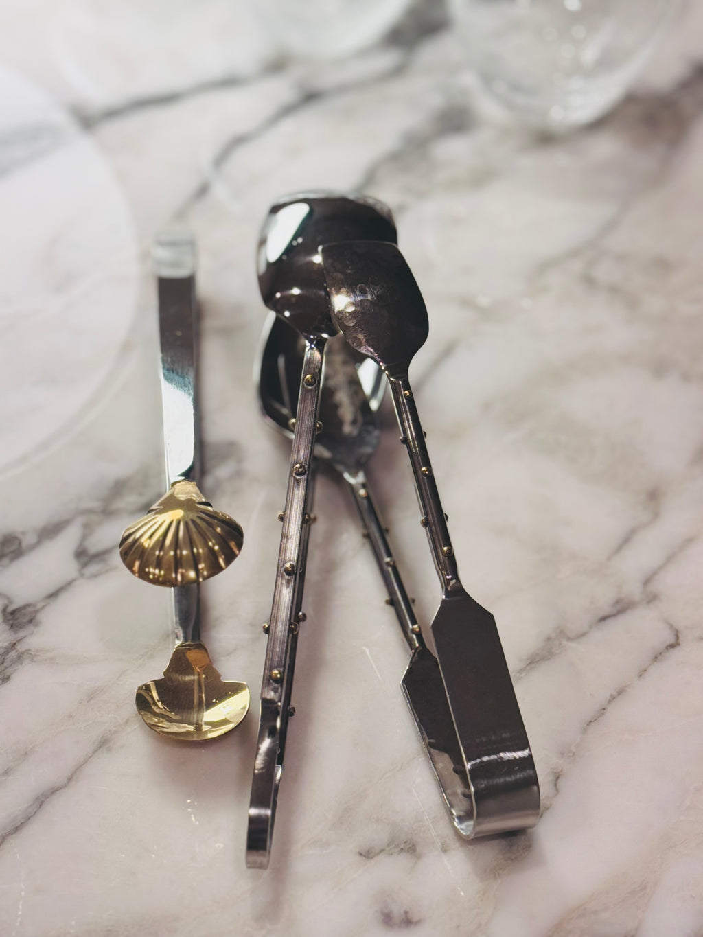 Studded Stainless Tongs (2 Sizes)