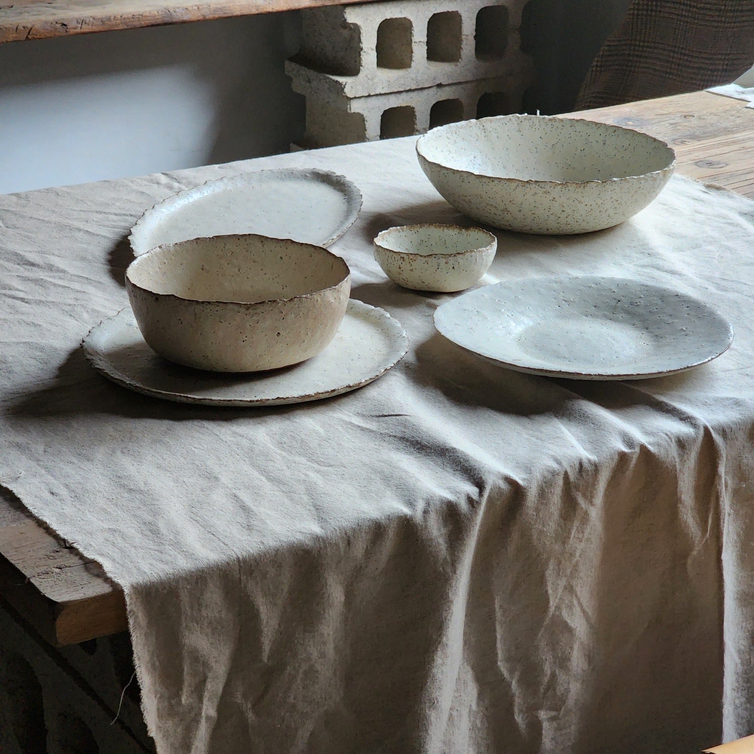 White Stone Series - Handcrafted Artisan Tableware