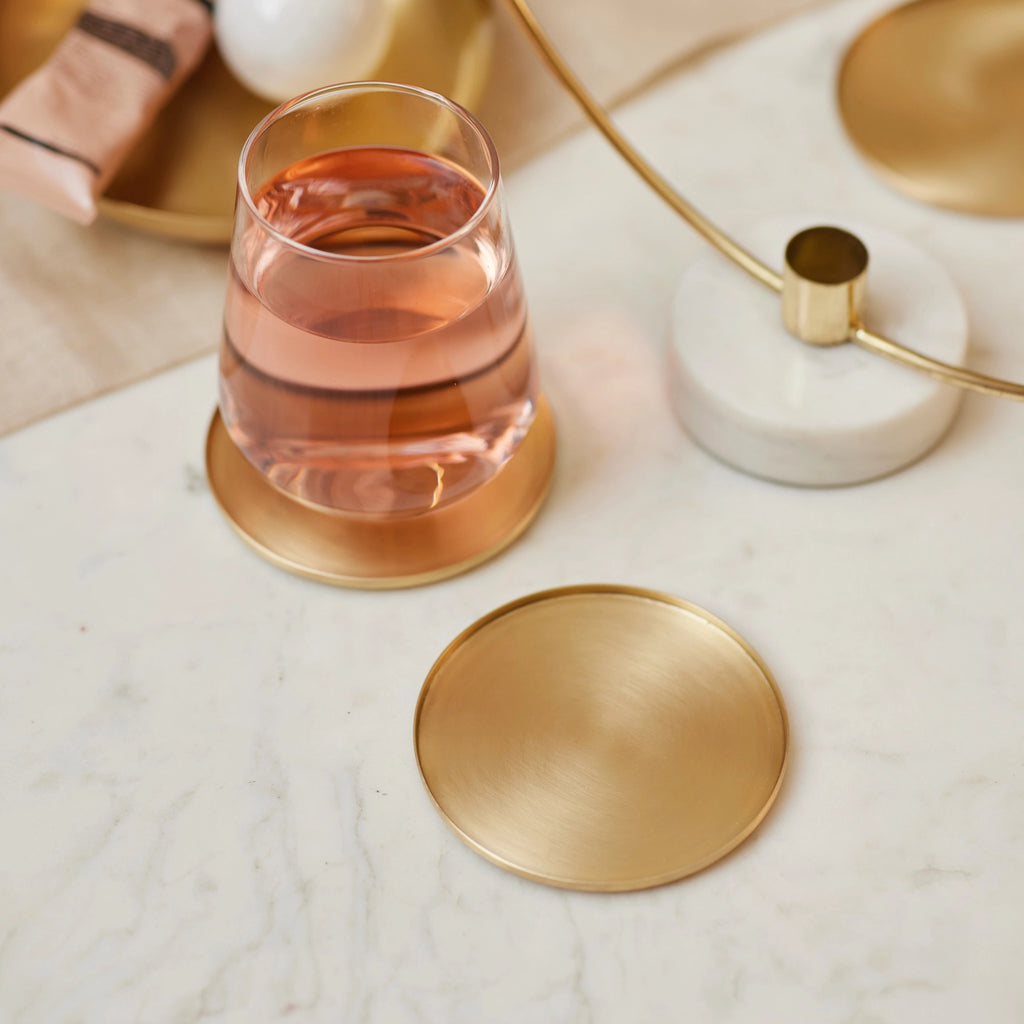 [Archive] Heirloom Brass Coasters (Set of 4)