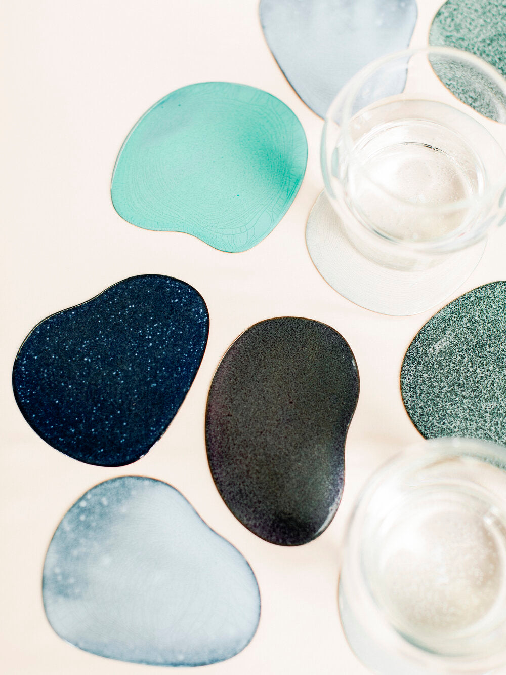 [Archive] Pebble Cutlery Rest/Coaster - Cornflower Blue