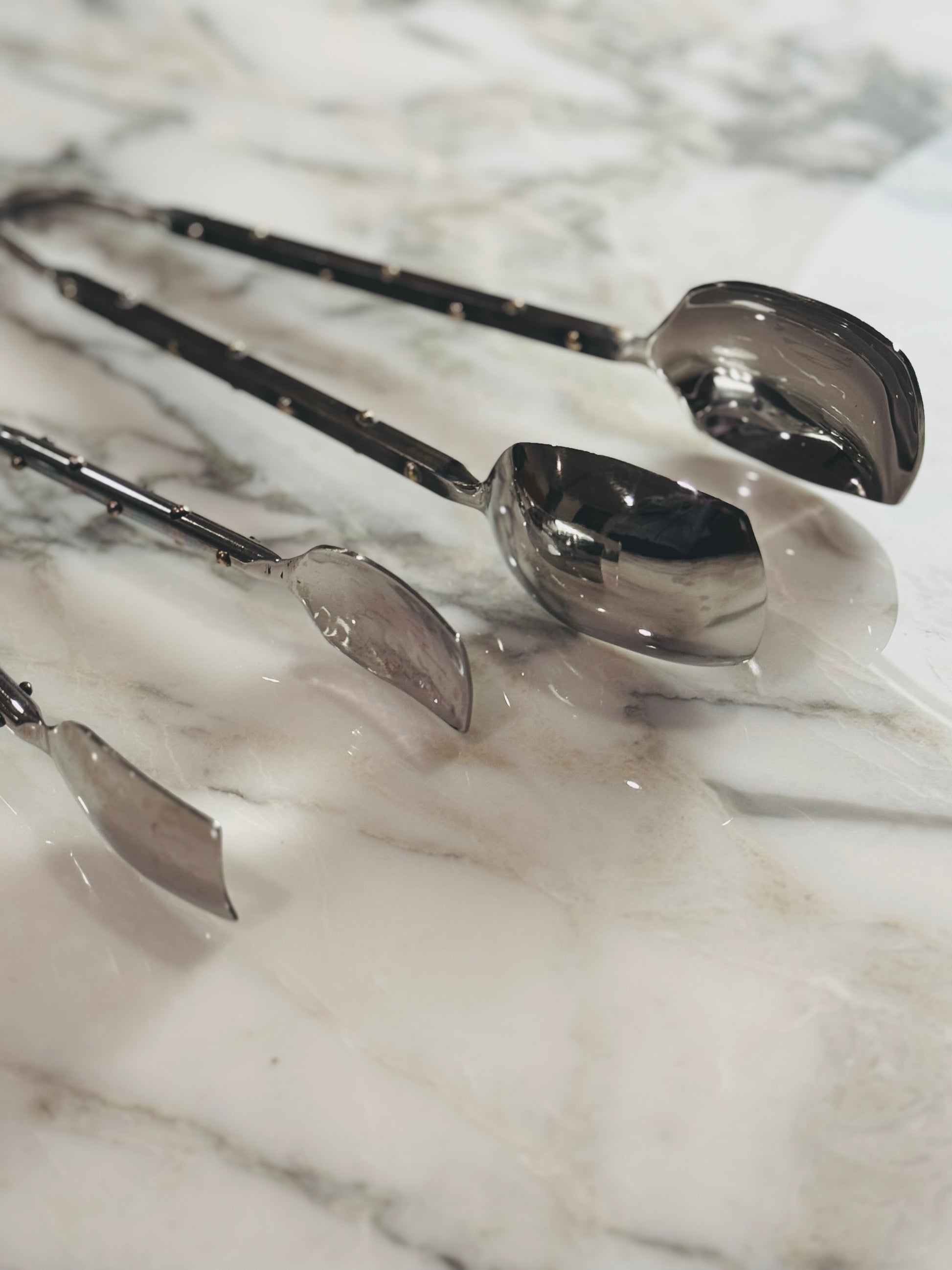 Studded Stainless Tongs (2 Sizes)