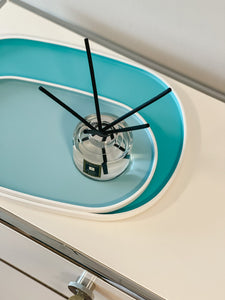 Oval Lacquer Tray - Sky Blue