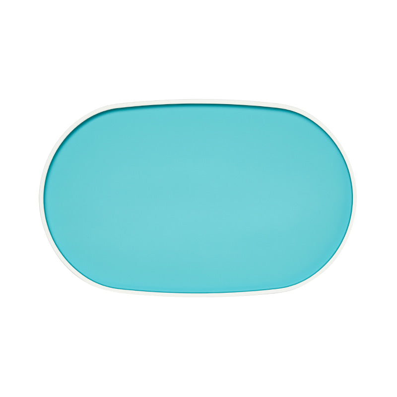 Oval Lacquer Tray - Aqua