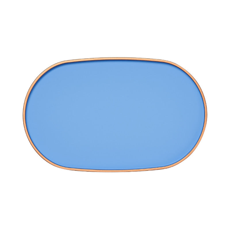 Oval Lacquer Tray - Boy Blue