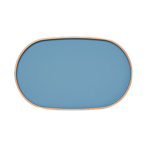 Oval Tray - Jasmine Blue