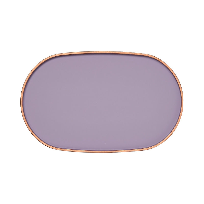 Oval Lacquer Tray - Lavender