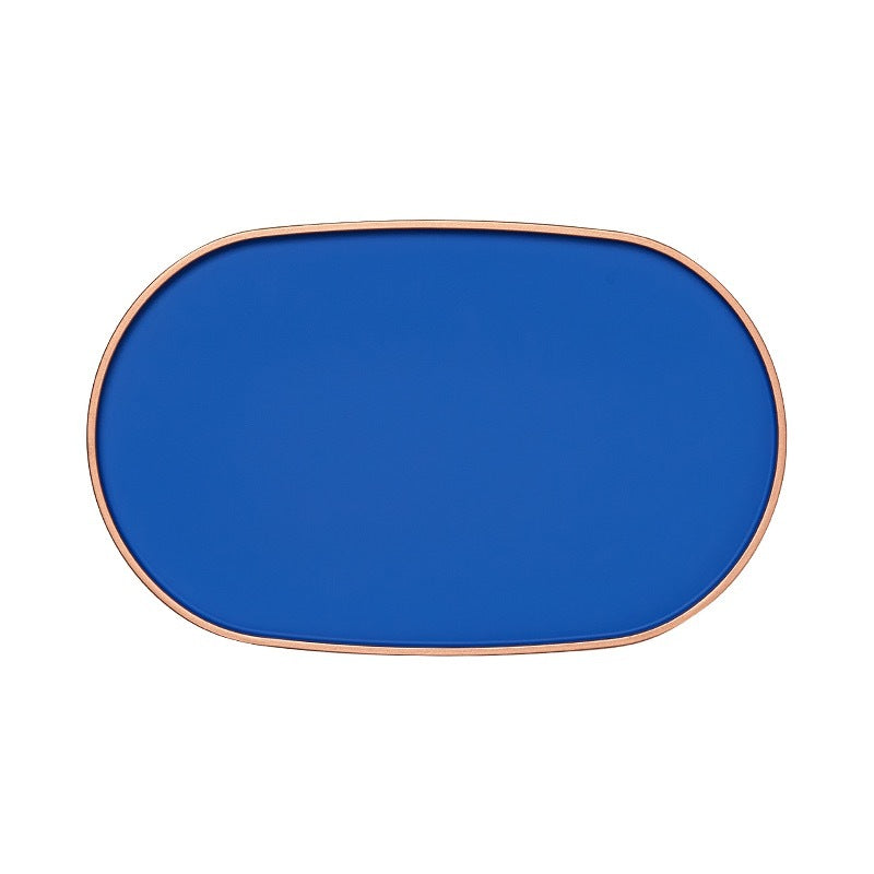 Oval Lacquer Tray - Princess Blue