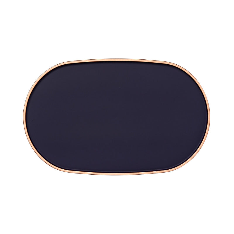 Oval Lacquer Tray - Royal Blue