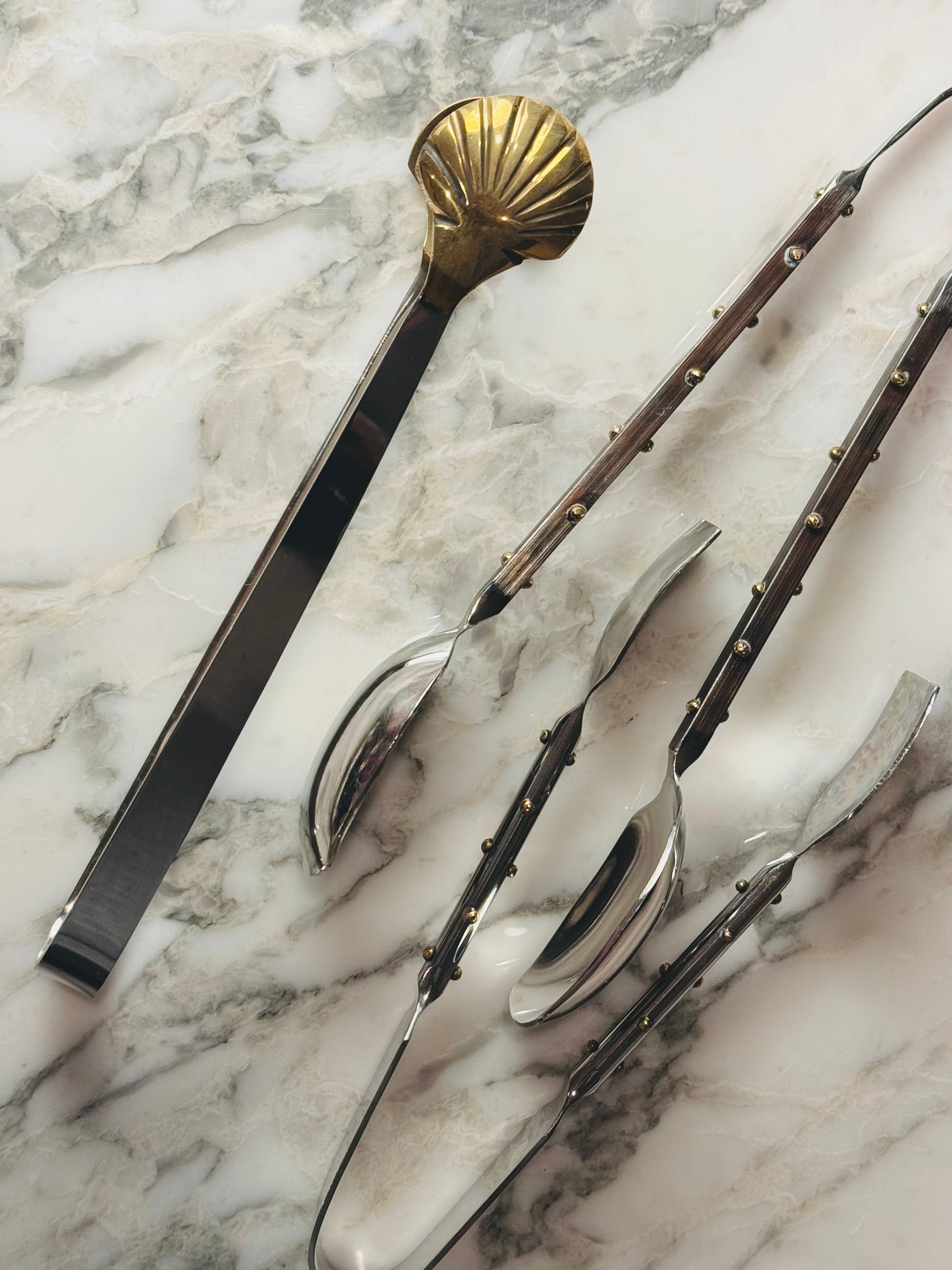 Studded Stainless Tongs (2 Sizes)