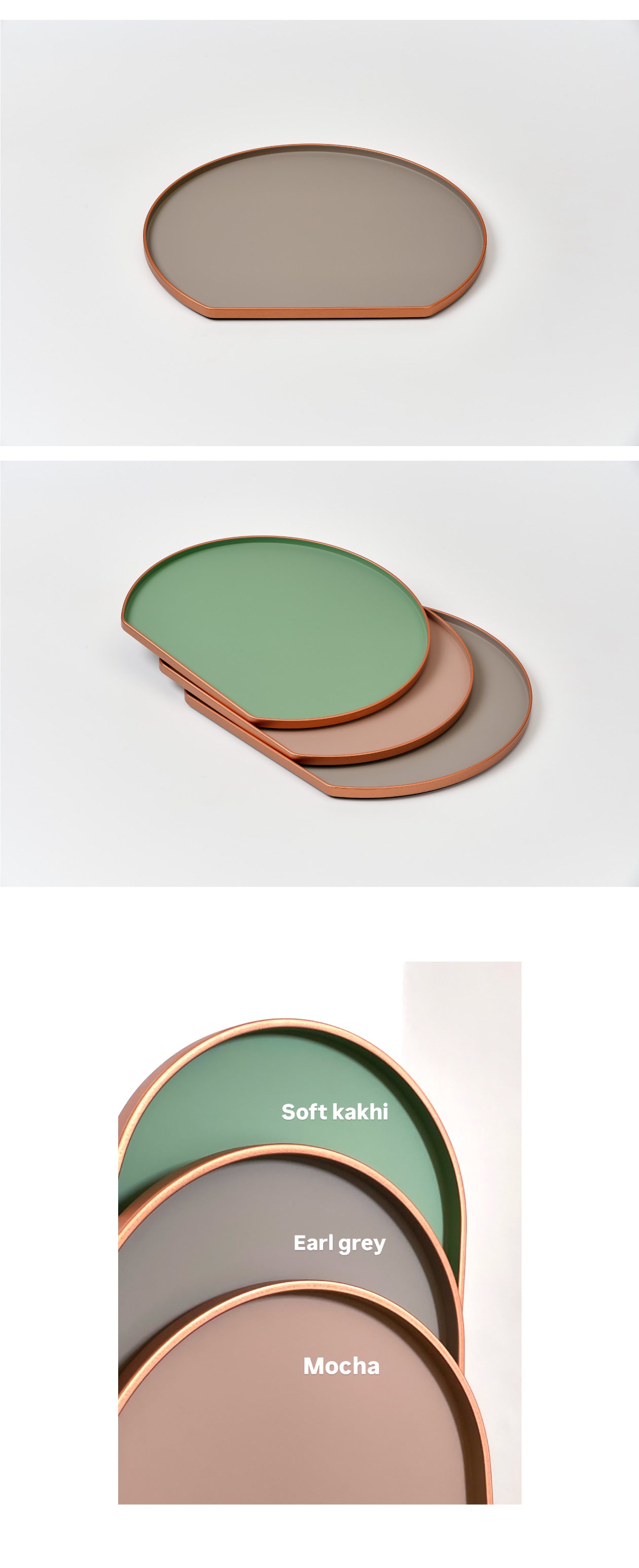 Half Moon Tray - Earl Gray (Ships September)